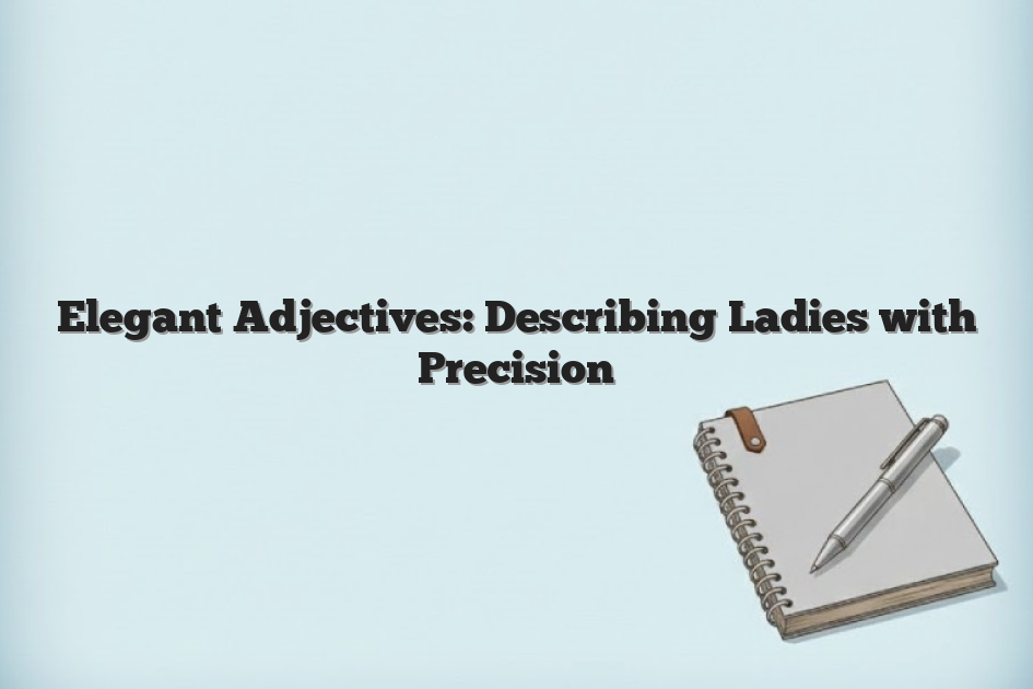 Elegant Adjectives: Describing Ladies with Precision